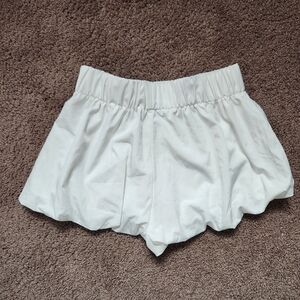 White Bubble Shorts